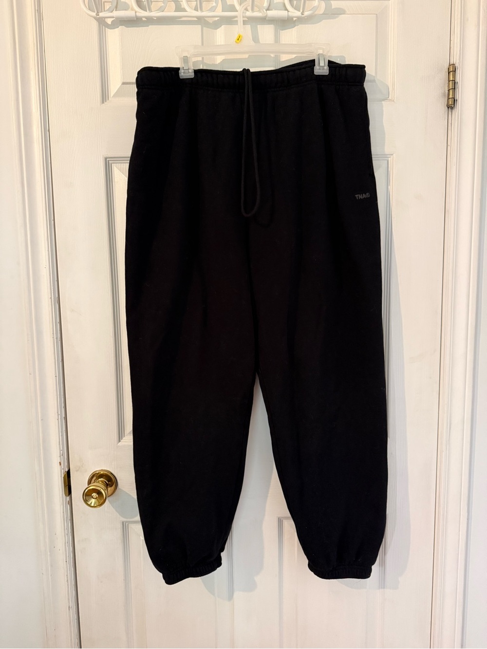 Aritzia TNA Sweatfleece Mega Fit Black Sweatpants